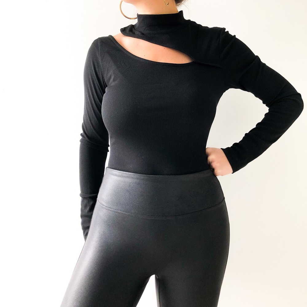 Black cut out bodysuit